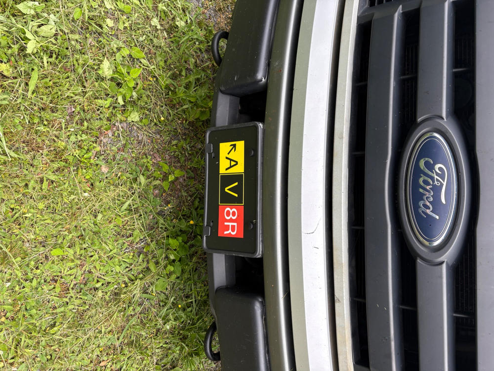 AV8R Designed Metal (License) Plates - Customer Photo From Stephen Shearer