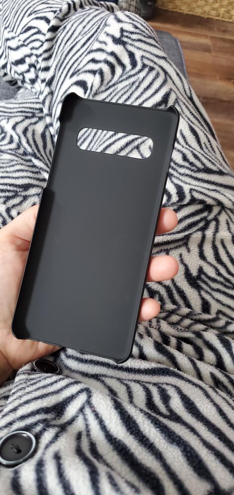 Étui Samsung Galaxy S10 en bois zébré et côtés en polycarbonate - Customer Photo From Martine Forest