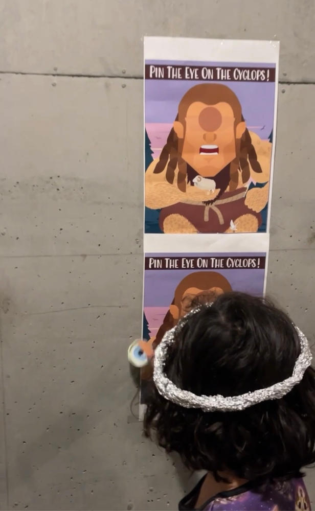 Pin the Eye on the Cyclops Game - Customer Photo From Keake Woods