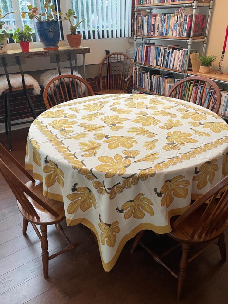 French Tablecloth Fig Citrine - Customer Photo From Gail Barraco