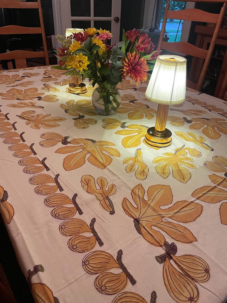 French Tablecloth Fig Citrine - Customer Photo From Ann Baker