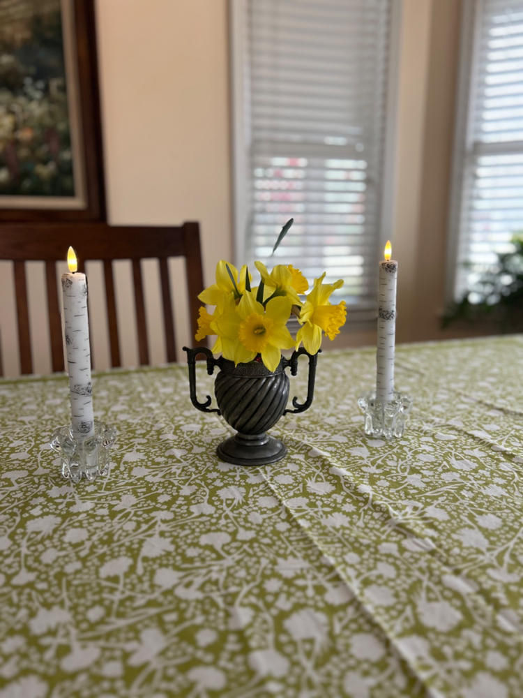 French Tablecloth Meadows Vert - Customer Photo From Ruth Kendall