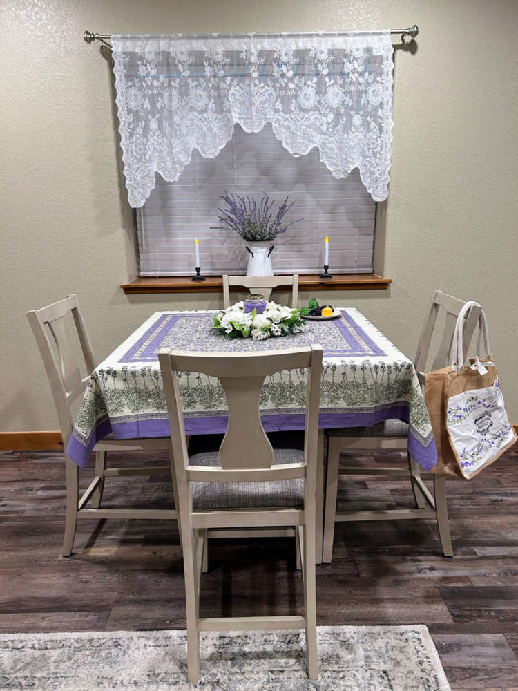 French Tablecloth Lavender - Customer Photo From Sandra Neumann