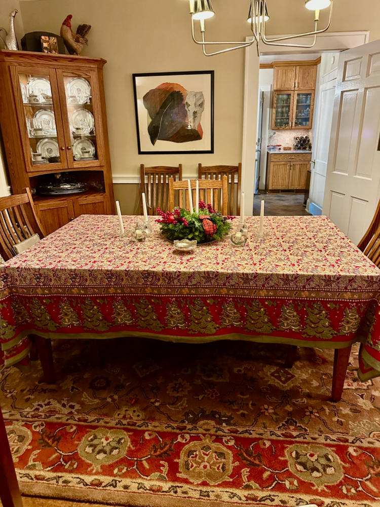 French Tablecloth Noel - Customer Photo From Scott Michaels