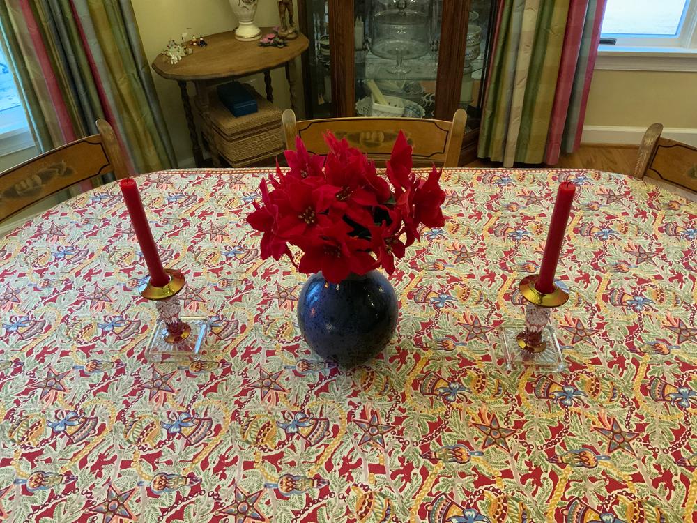 French Tablecloth Noel - Customer Photo From Martha Herron