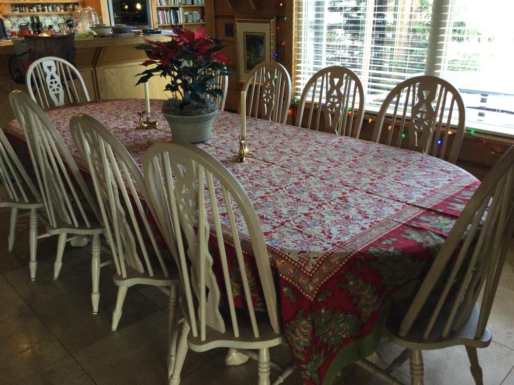 French Tablecloth Noel - Customer Photo From Julie Sobota