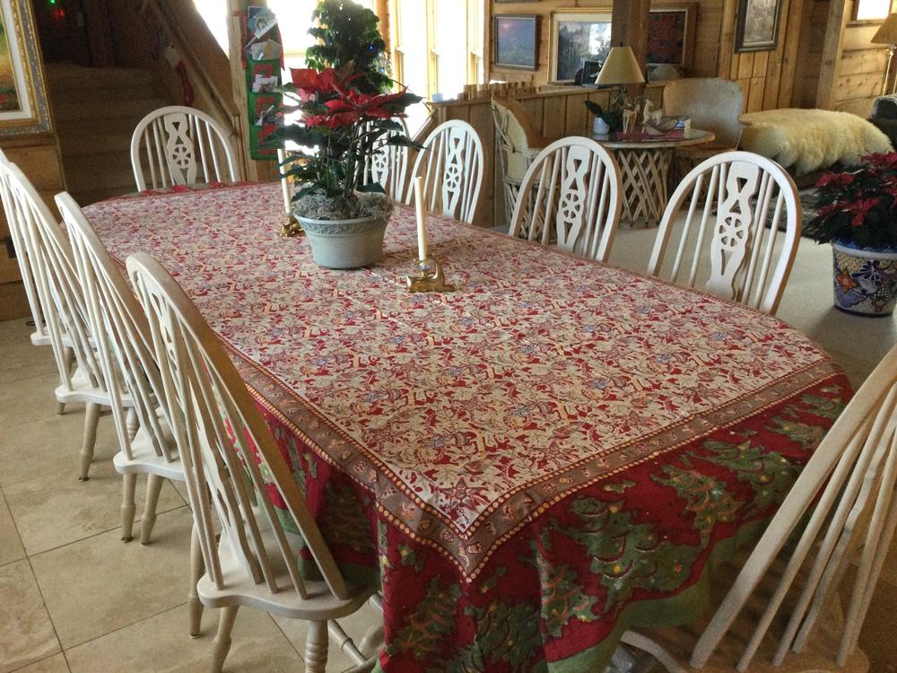 French Tablecloth Noel - Customer Photo From Julie Sobota