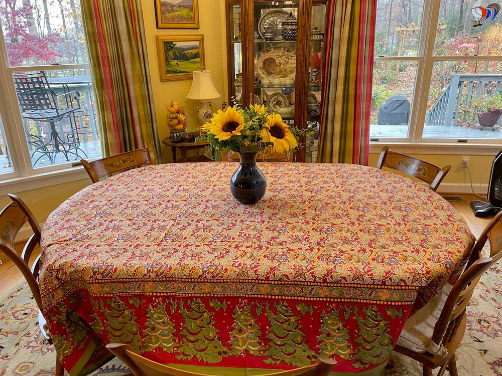 French Tablecloth Noel - Customer Photo From Martha Herron