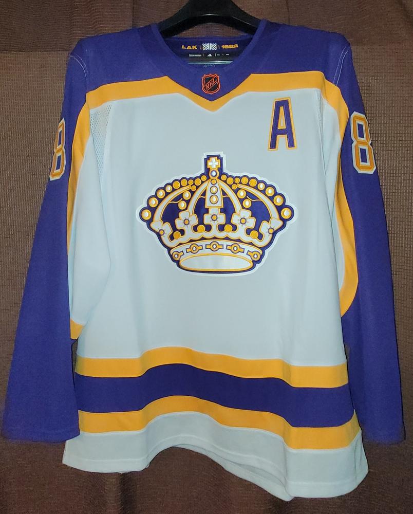 Adidas La Kings Youth Reverse Retro Byfield Jersey Large/XLarge