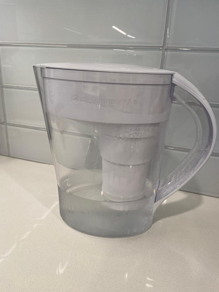 Alkaline Water Filter Pitcher by Santevia | Chlorine and Lead Filter ...