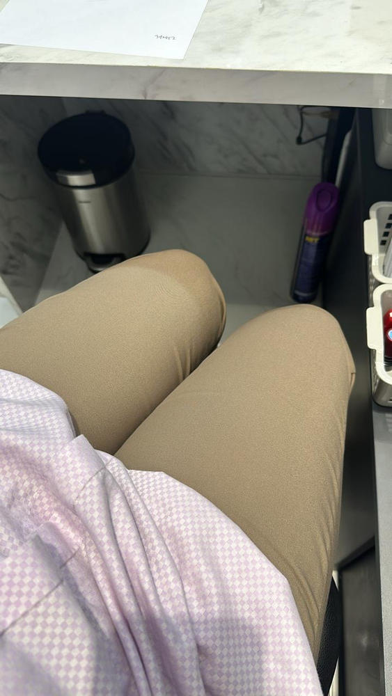 Basic Ankle Pants - Khaki - Customer Photo From Anonymous