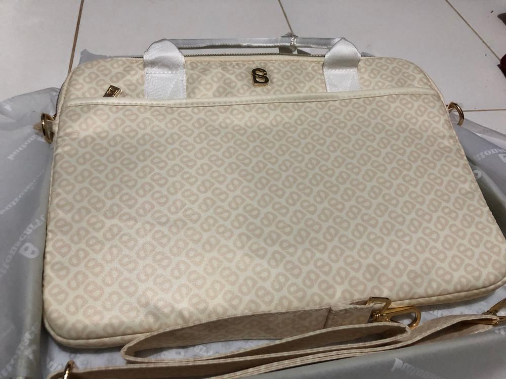 Emilie Tapis Laptop Bag - Ivory - Customer Photo From Dewii