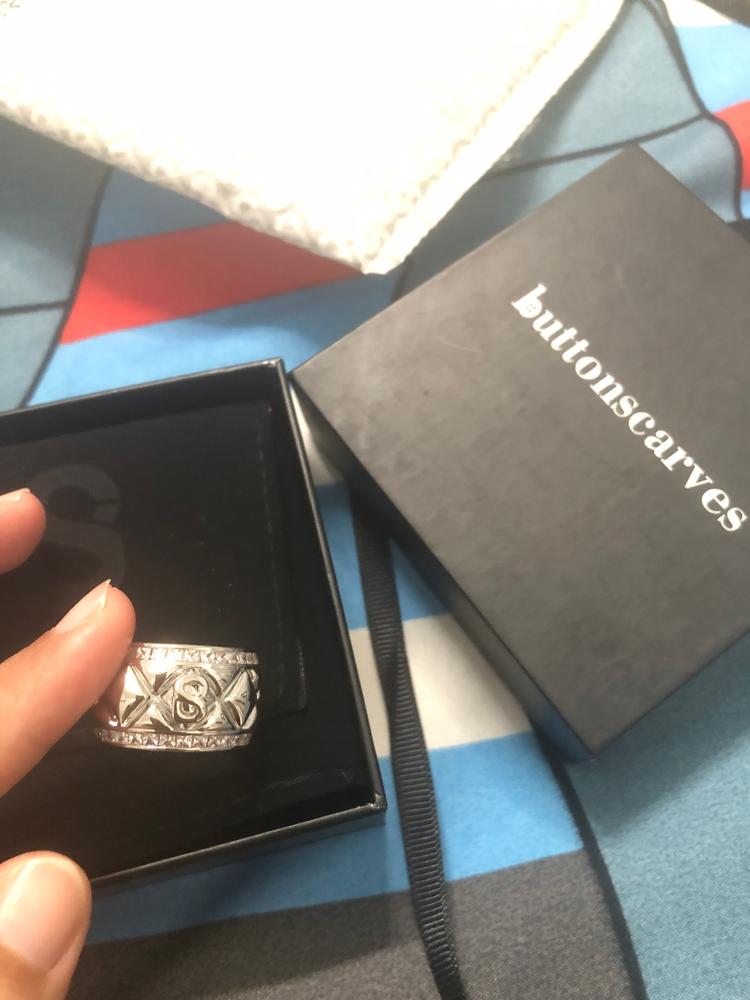 Selly Ring Brooch SIlver - Customer Photo From Dina