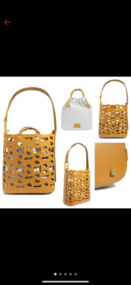 Clea Bucket Bag - Gold – Buttonscarves