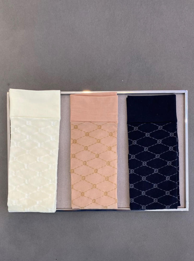 Monogram Nylon Socks - Tan - Customer Photo From Anonymous