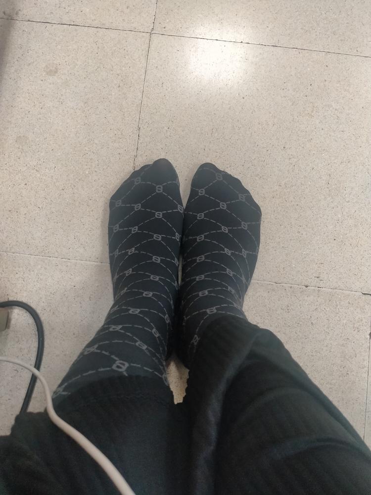 Monogram Nylon Socks - Black - Customer Photo From Anisa