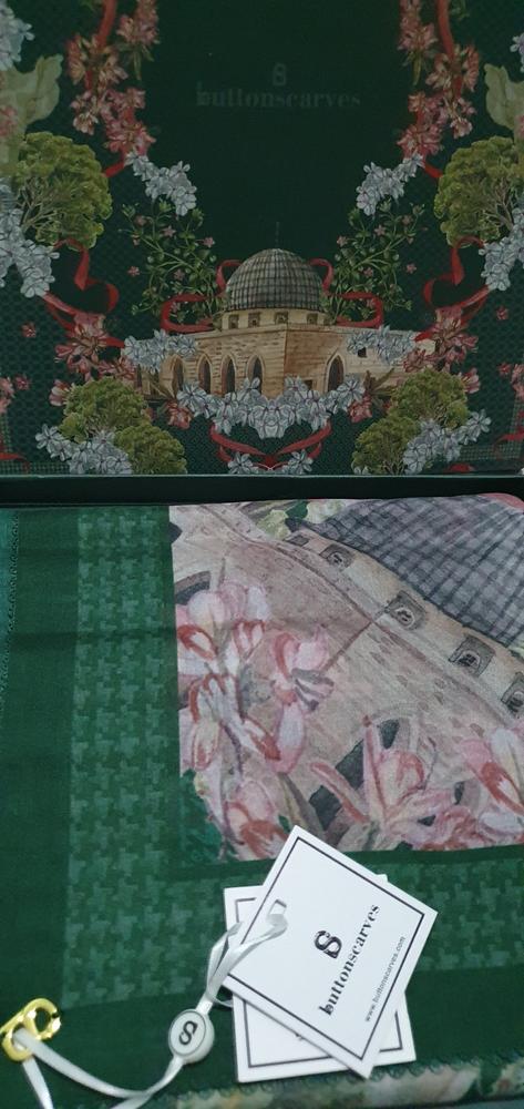 Al Aqsa Voile Square - Emerald - Customer Photo From Arie Arie