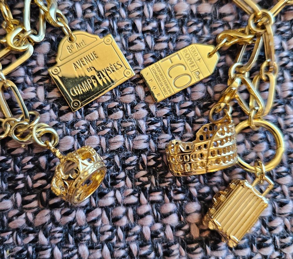 Cult Classic Suitcase Charm Gold - Customer Photo From Susan Baker