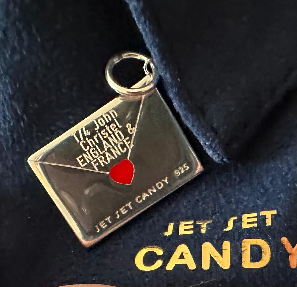 Air Mail Customizable Charm Silver - Customer Photo From Jennifer Christel
