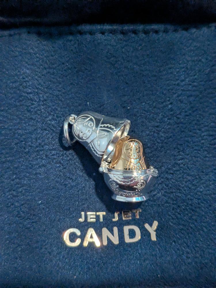 Matryoshka Doll Charm Russia Silver - Customer Photo From Barbra M