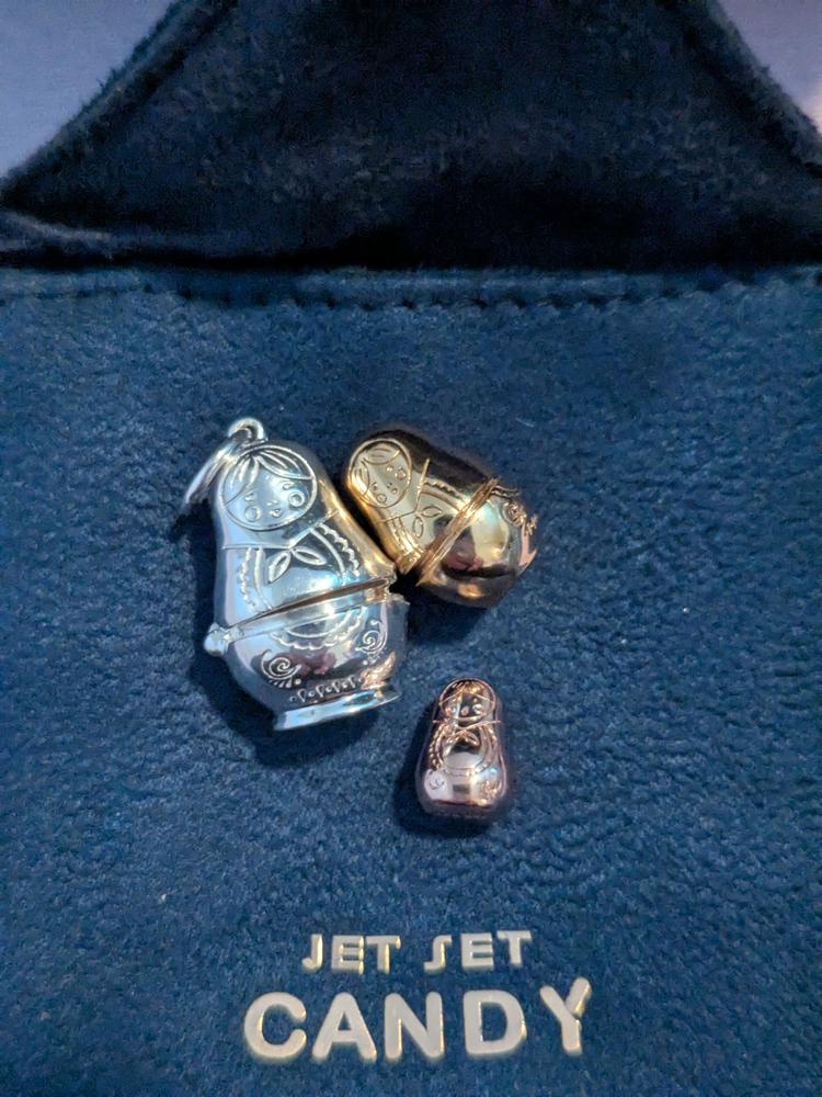 Matryoshka Doll Charm Russia Silver - Customer Photo From Barbra M