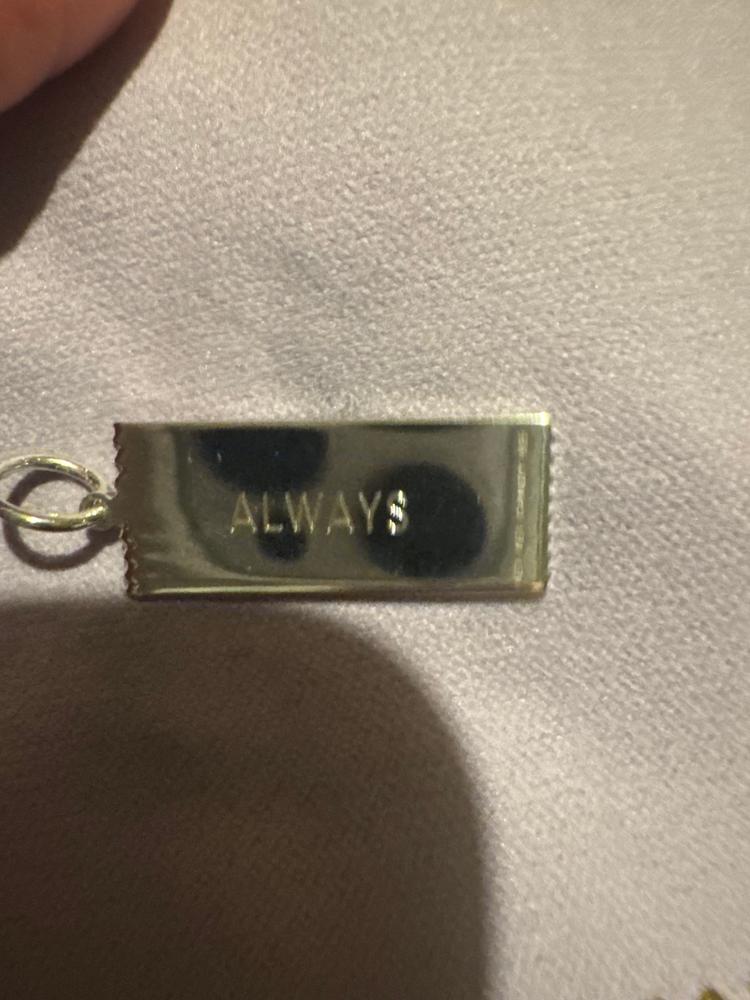 Broadway Ticket Customizable Charm New York Silver - Customer Photo From Elizabeth T