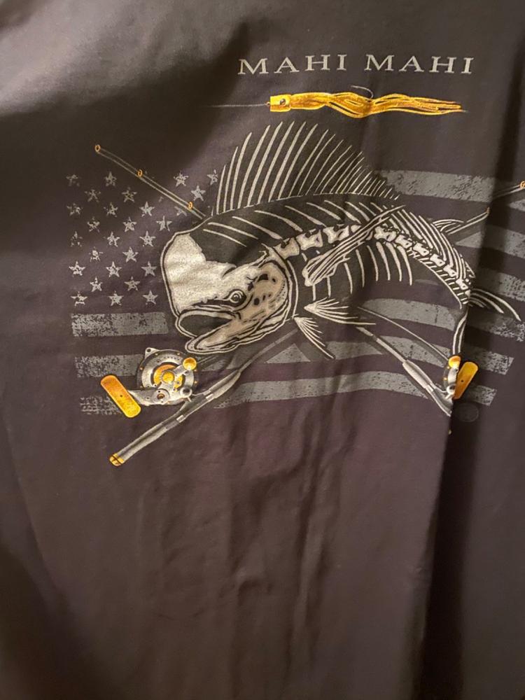 Black Flag Patriotic Mahi Premium T-Shirt - Customer Photo From Charles A.