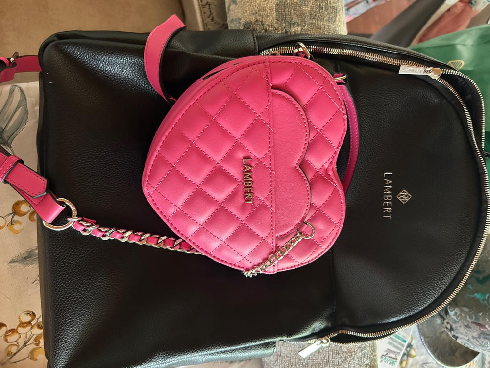 Le Charles - Sac à dos en cuir vegan noir - Customer Photo From mel tho