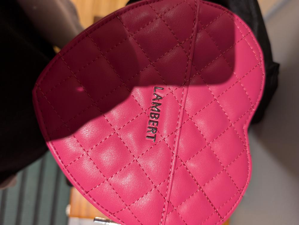 The Cailli - 2-in-1 Wildrose Vegan Leather Heart Handbag - Customer Photo From Veronique Poliquin
