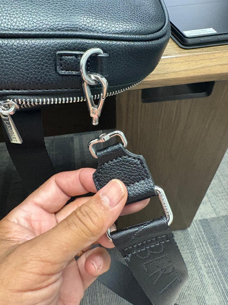Le Noah - Mallette 2-en-1 en cuir vegan noir - Customer Photo From 
