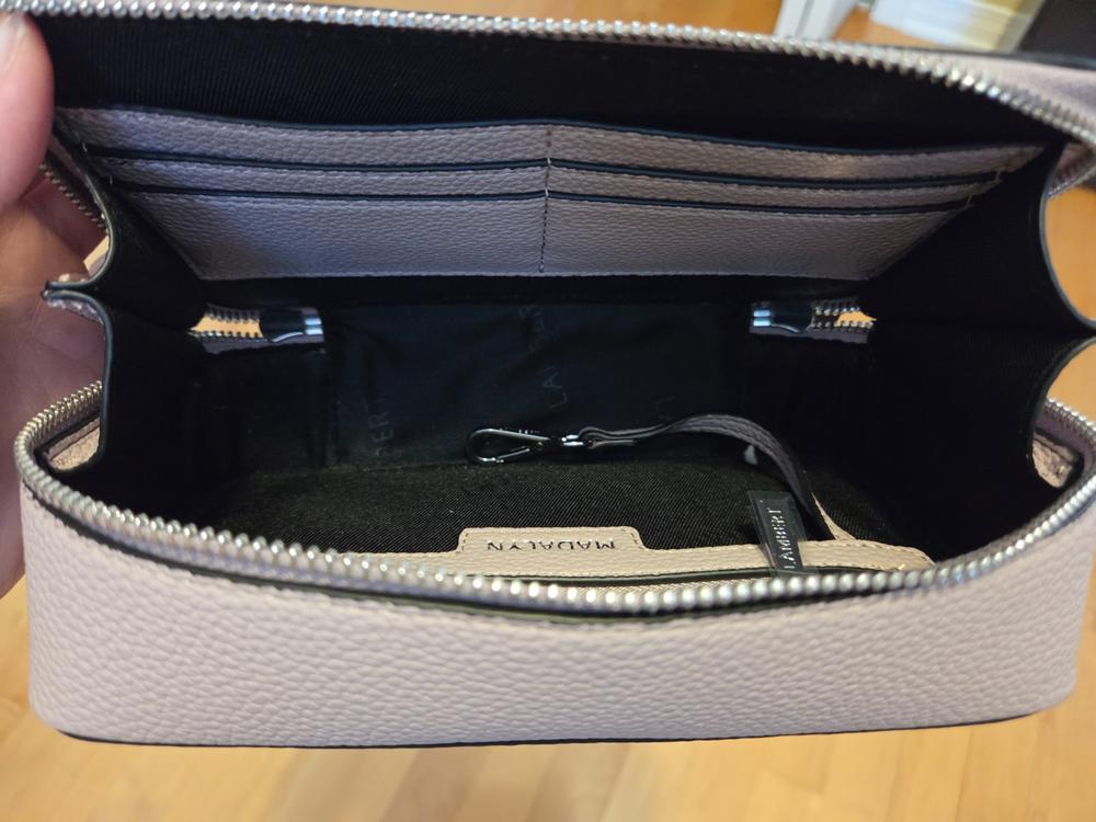Le Madalyn - Sac à main 2-en-1 en cuir vegan blueberrymilk - Customer Photo From Sylvie Simoneau