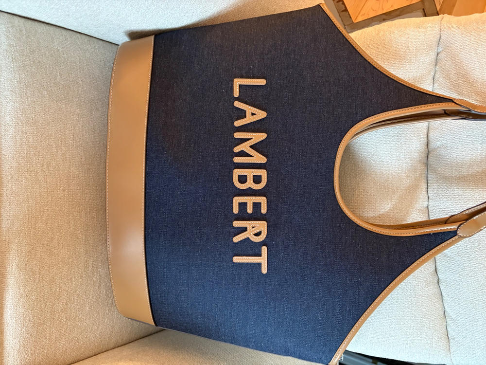Le Summer - Sac fourre-tout en dark denim - Customer Photo From Kim Labrecque