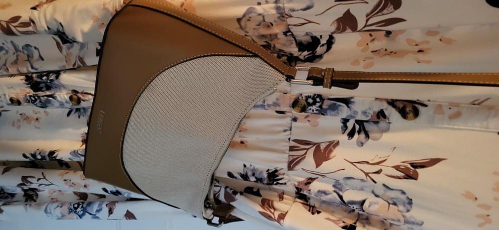 Le Clover - Sac à main 2-en-1 en canva calabasas - Customer Photo From Marie josee Henri