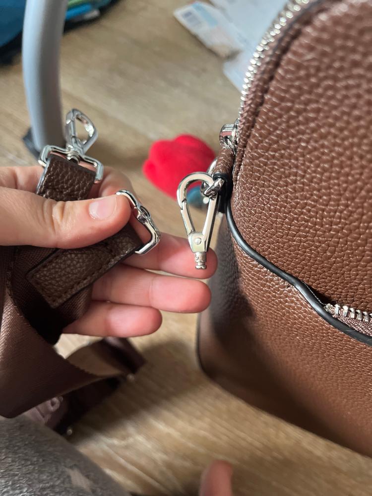 The Malorie - Black Vegan Leather 2-in-1 Briefcase - Customer Photo From M