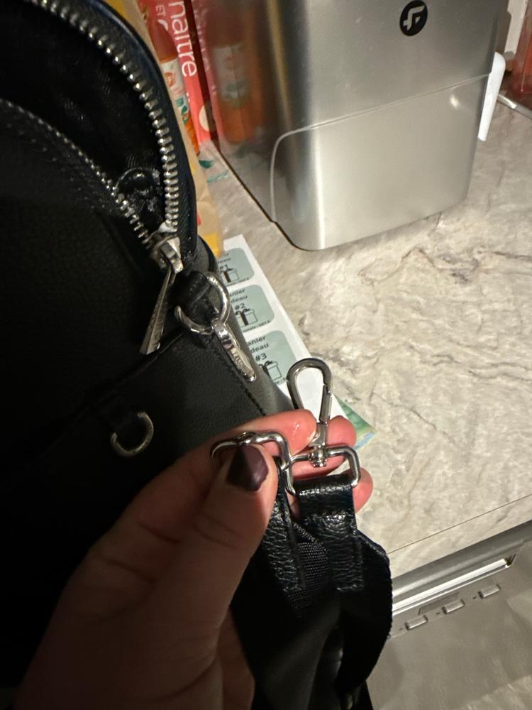 Le Malorie - Mallette 2-en-1 en cuir vegan noir - Customer Photo From Maika 