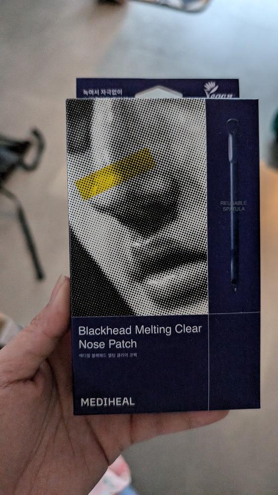 [PREORDER] MEDIHEAL Black Head Melting Clear Nose Patch - NEW! - Customer Photo From Anna Mercier