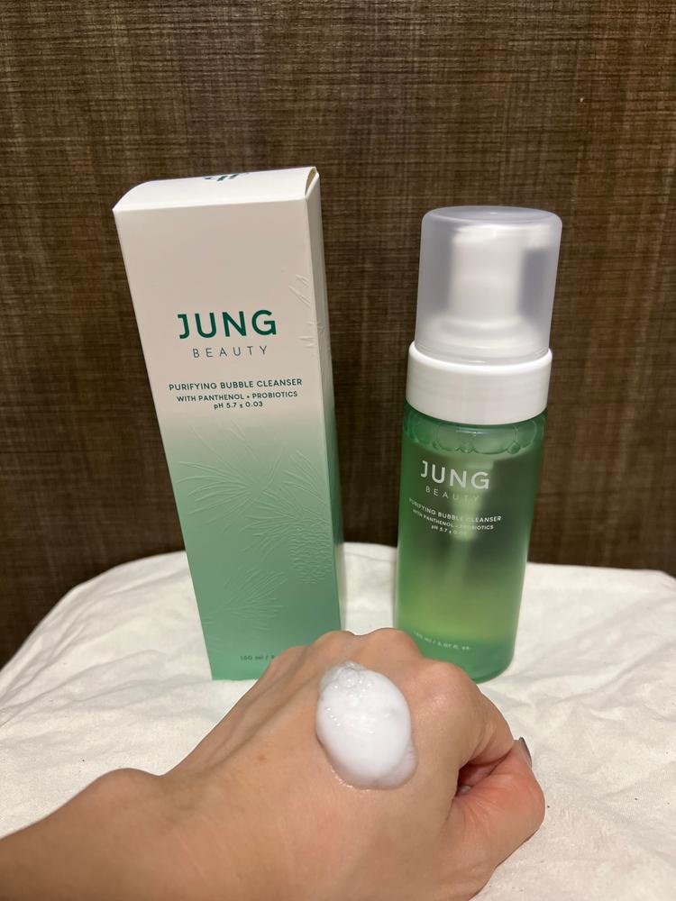 Jung Beauty Purifying Bubble Cleanser with Panthenol + Probiotics - Customer Photo From Shirley 
