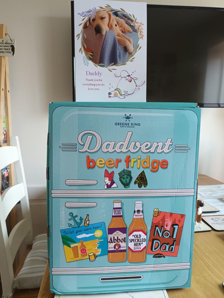 Dadvent Calendar Beer Fridge - Customer Photo From Elaine Bradbrook