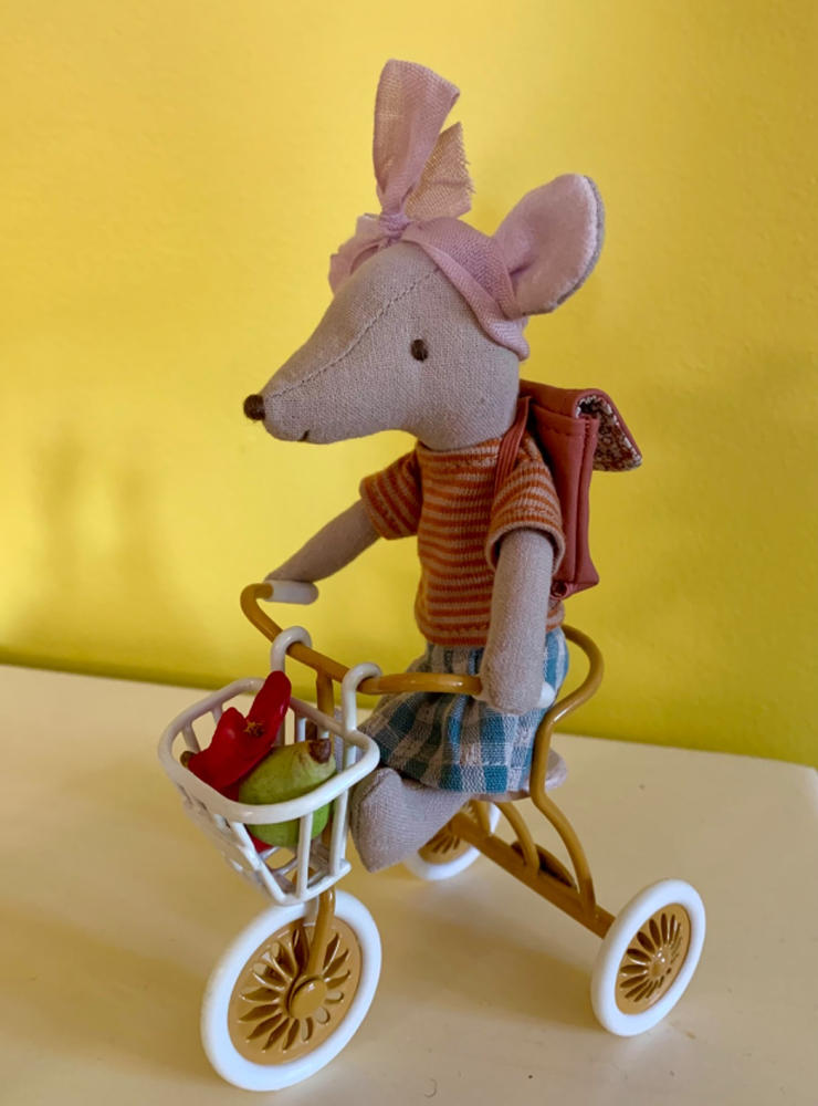 Maileg - Abri à Tricycle for Mouse - Ocher (2023) - Customer Photo From Lynette Petty