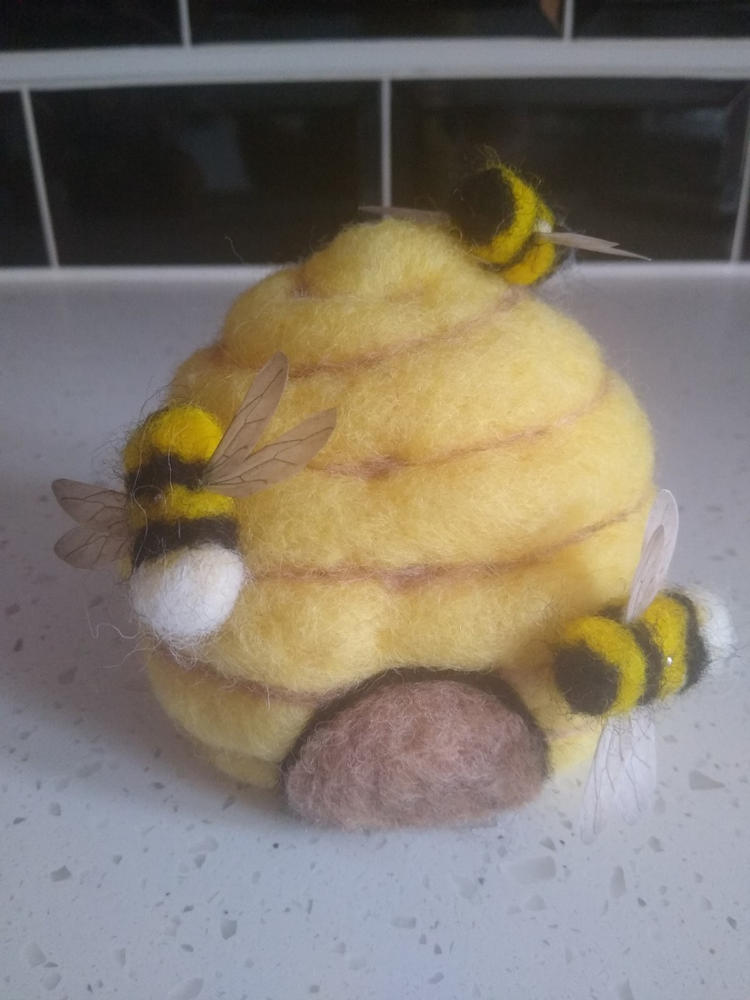 Bee Hive Needle Felting Kit - Customer Photo From Annie Chivers