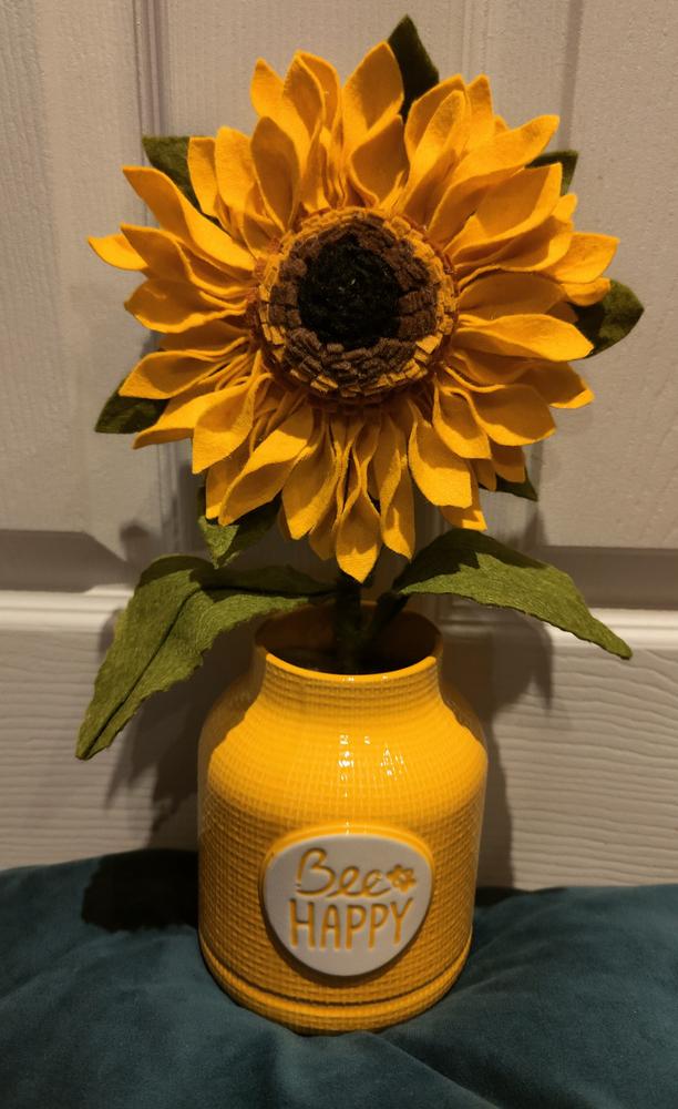 Felt Sunflower Craft Kit - Customer Photo From Lynsey Thompson