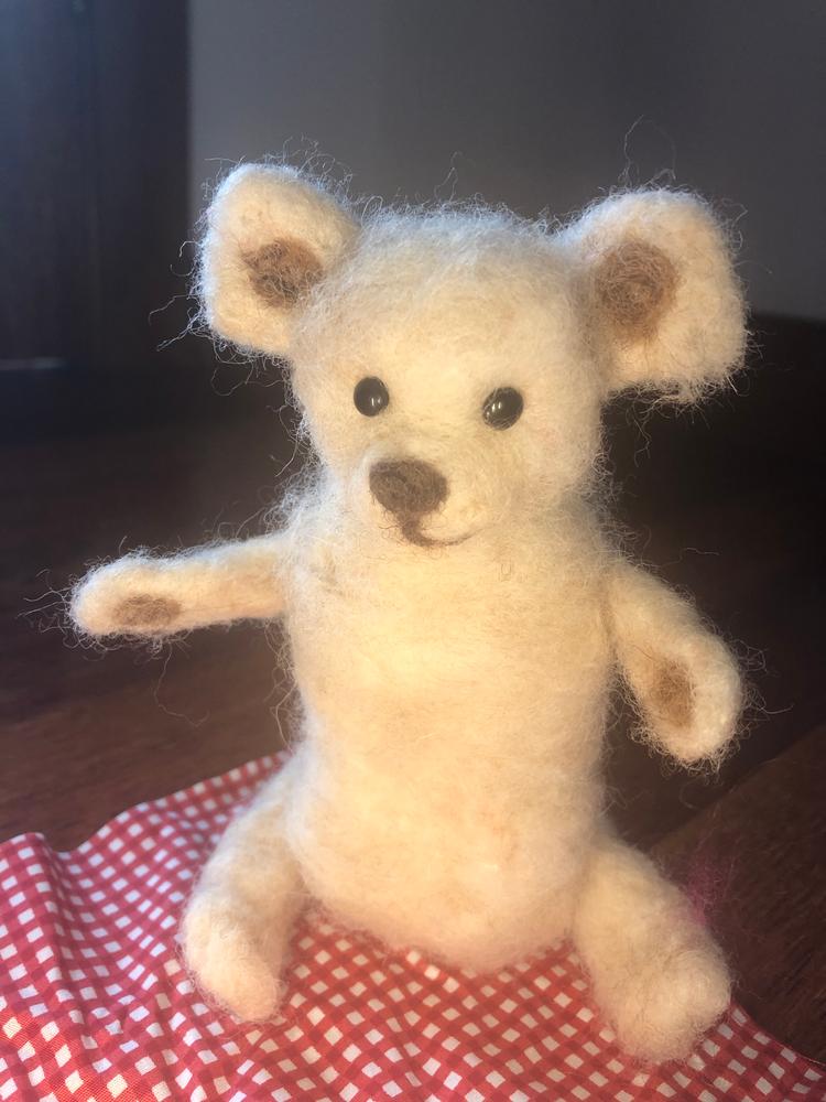 Little Teddy Needle Felting Kit - Customer Photo From Gillian McLaren 