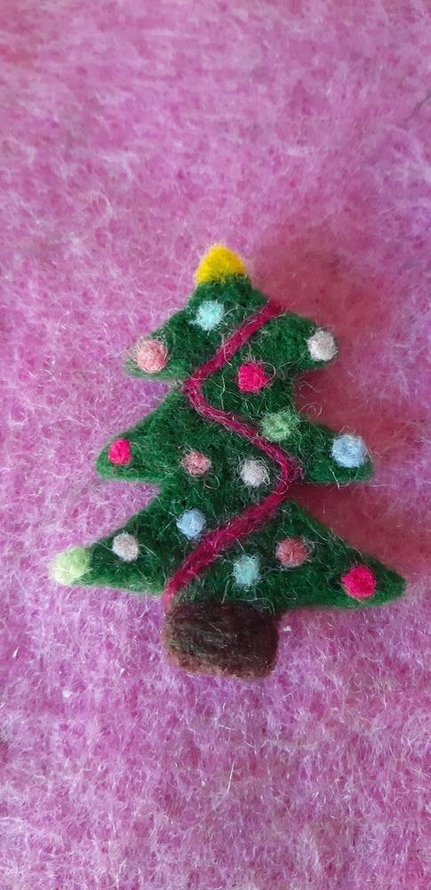 Christmas Trees Needle Felting Kit - Customer Photo From Angela Bourne