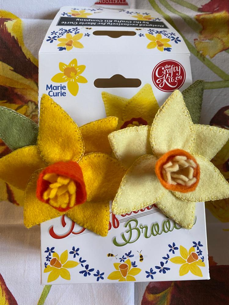 Make your Own Daffodil Brooch for Marie Curie - Customer Photo From Nicola 