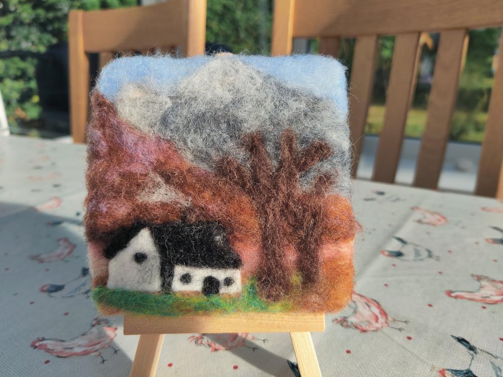 Mini Masterpiece: Crafty Cottages - Thatched Cottage Needle Felting Kit - Customer Photo From Sue Long