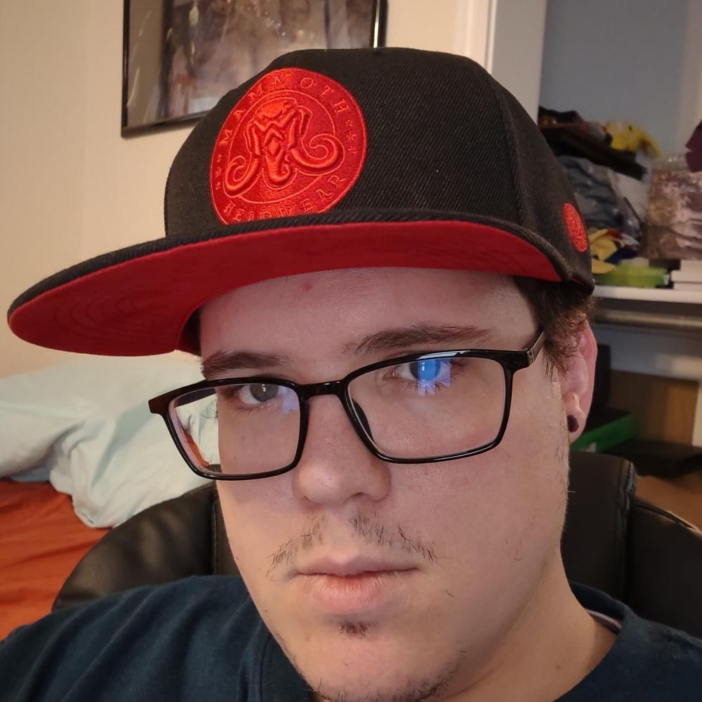 Classic Snapback - Red/Black - Customer Photo From Cody Hatch