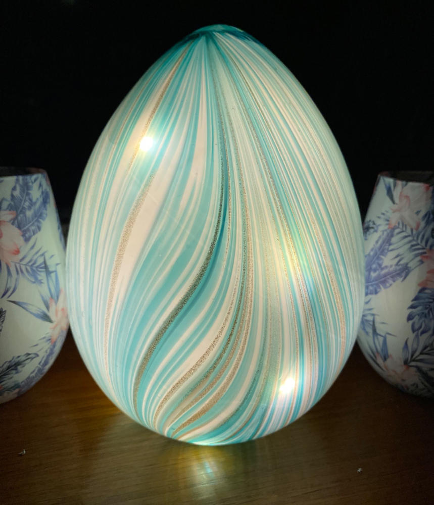 Glow Light Aqua and Gold - Customer Photo From Tracey Rigney 