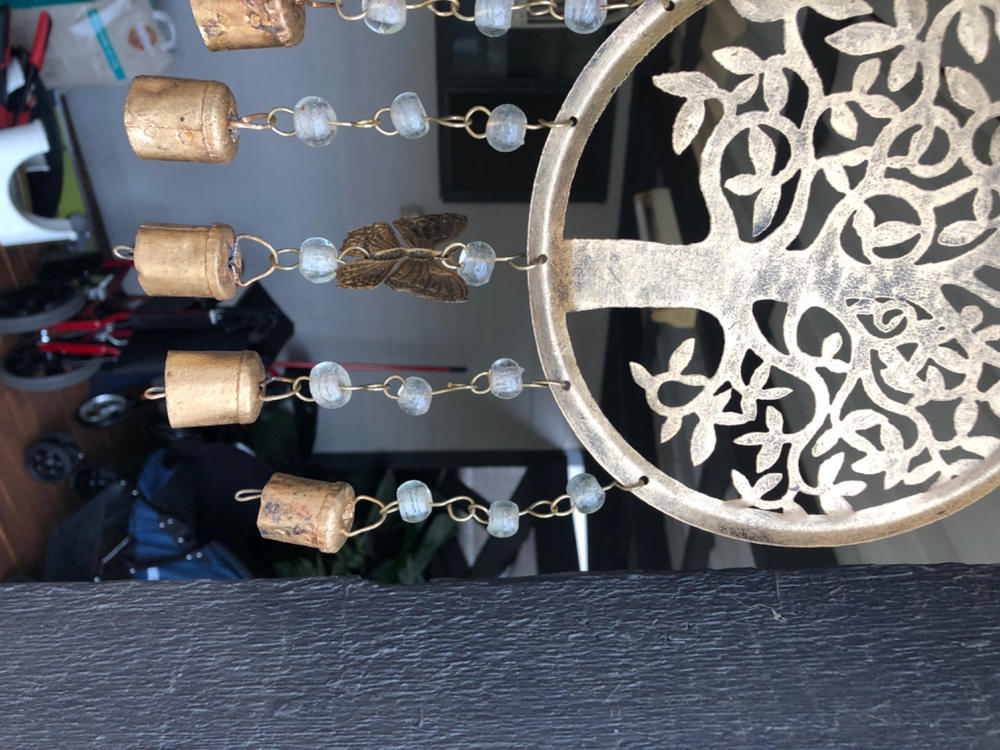 Tree Of Life Hanging Windchime With Bells - Customer Photo From Alison Pressler