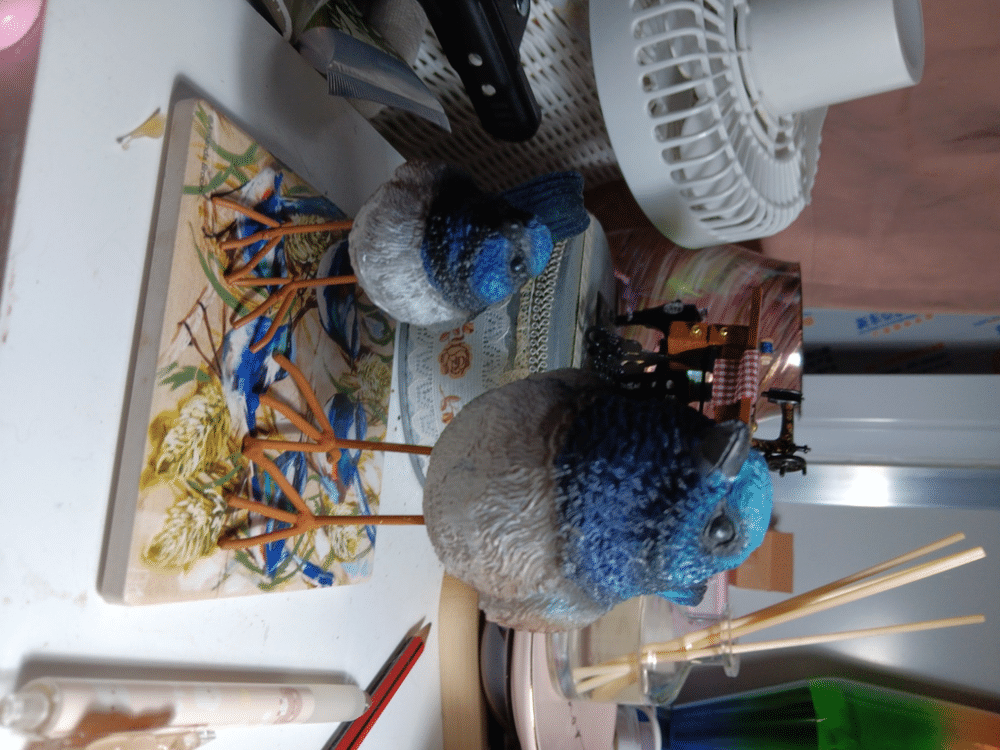 Blue Wren Welcome Figurine - Customer Photo From Leanne Molineux
