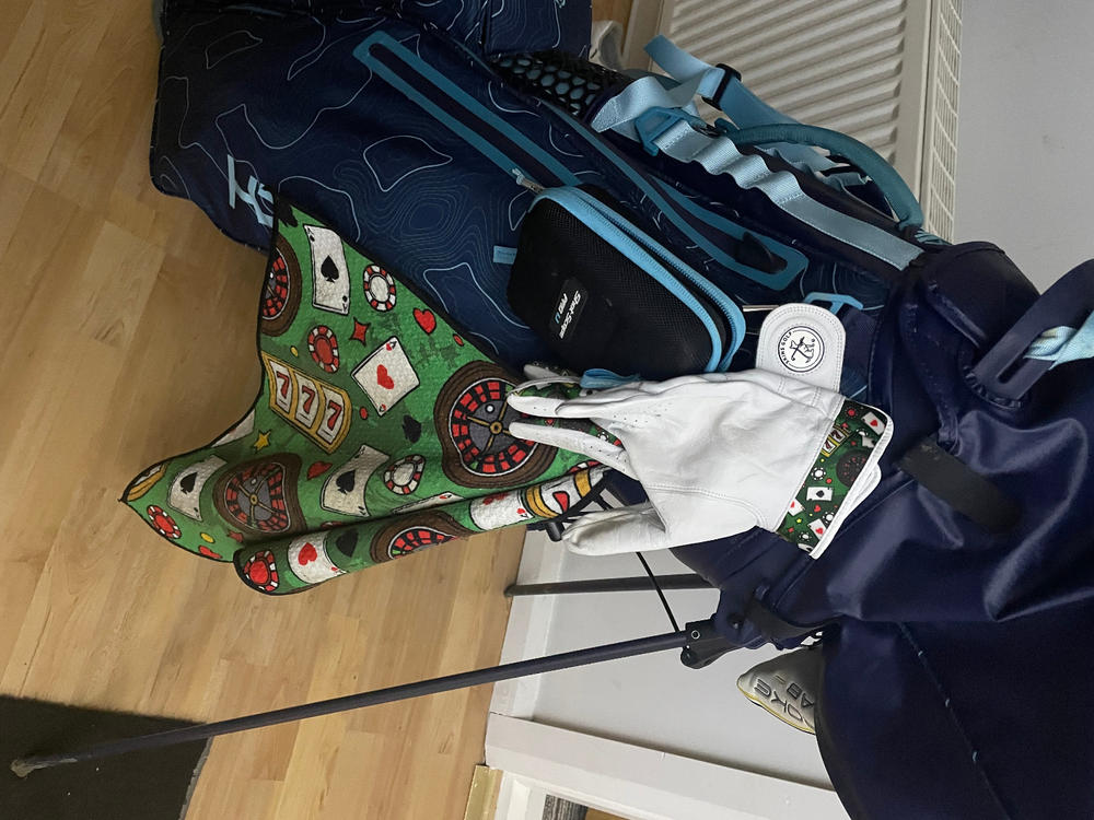 Casino Royale Golf Glove - Customer Photo From Richard Noland